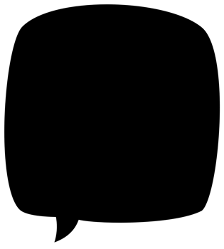 Black color speech bubble balloon icon sticker memo keyword planner text box banner, flat png transparent element design
