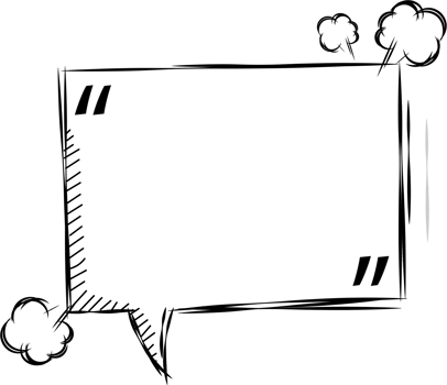 Black and white speech bubble balloon with quotation marks, icon sticker memo keyword planner text box banner, flat png transparent element design