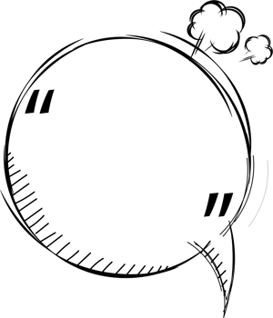 Black and white speech bubble balloon with quotation marks, icon sticker memo keyword planner text box banner, flat png transparent element design