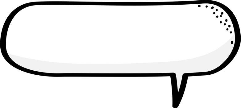 Black and white color speech bubble balloon, icon sticker memo keyword planner text box banner, flat png transparent element design