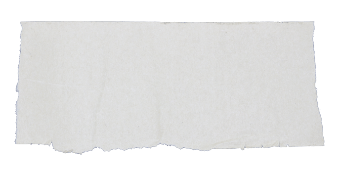 piece of white paper tear isolated on transparent background png file