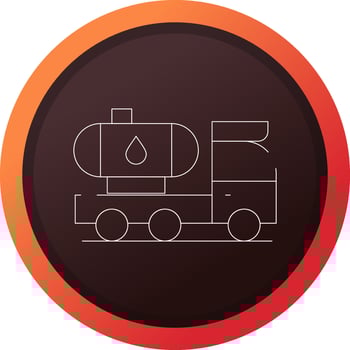 Tanker Truck Creative Icon Design vector