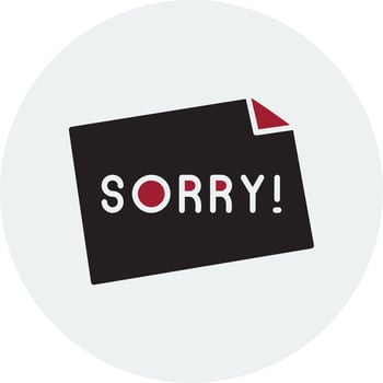 Sorry Vector Icon