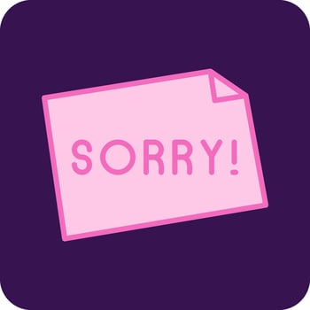 Sorry Vector Icon