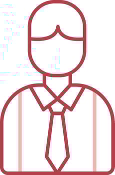 Employee Solid Two Color Icon vector