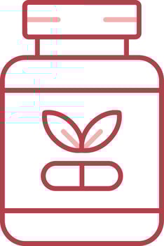 Supplements Solid Two Color Icon vector