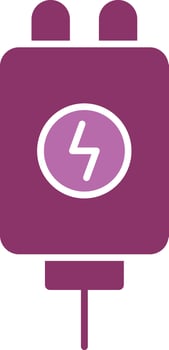 Adapter Glyph Two Colour Icon vector