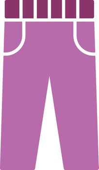 Trousers Glyph Two Colour Icon vector
