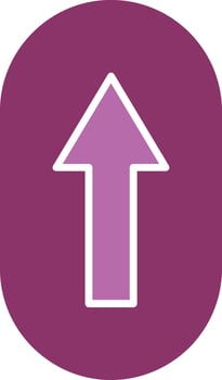 Scroll Up Glyph Two Colour Icon vector
