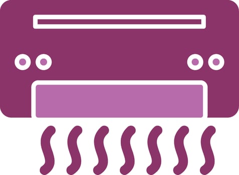 Air Conditioner Glyph Two Colour Icon vector