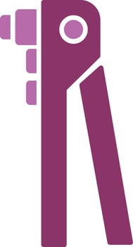 Riveter Glyph Two Colour Icon vector