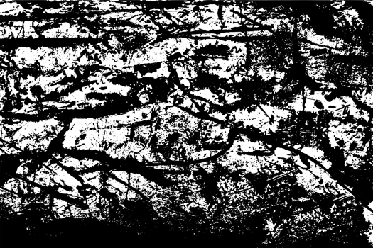 Rustic cracked texture with many cracks and scratches. Abstract background. PNG graphic illustration with transparent background.