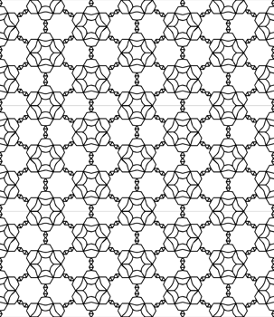 Black seamless abstract pattern. Overlay for background and backdrop. Ornamental design. PNG graphic illustration with transparent background.