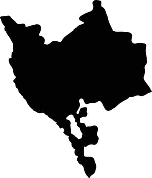 Makkah Saudi Arabia silhouette map vector