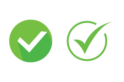 Right mark icon vector illustrator
