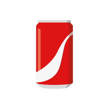 single one modern clean simple flat design opened cold cola can drinks icon or symbol illustration for summer cool and tasty soft drinks new beverage products png
