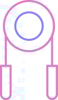 Hand Grip Linear Two Colour Icon vector