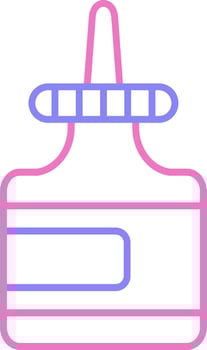 Glue Linear Two Colour Icon vector