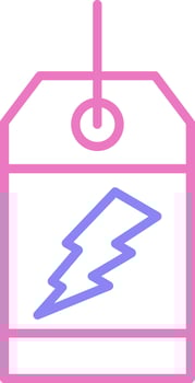 flash Sale Linear Two Colour Icon vector