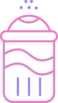 Salt Linear Two Colour Icon vector