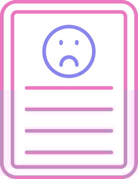 Complaint Linear Two Colour Icon vector