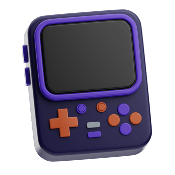 Game Console Technology object illustration 3D png