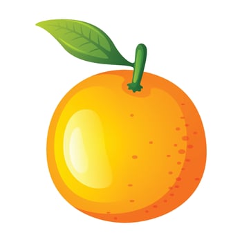 Orange fruit icon design. Fresh fruit vector