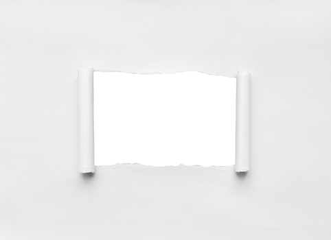 White Torn Paper Background png