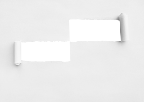 White Torn Paper Background png