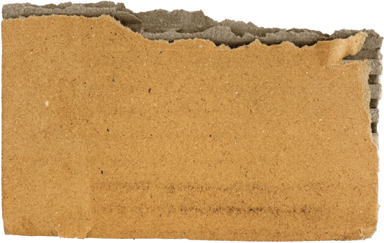 Brown Torn Corrugated Cardboard png