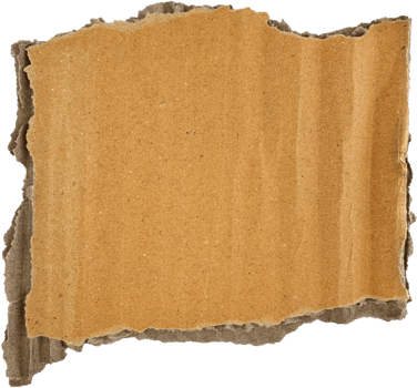 Brown Torn Corrugated Cardboard png