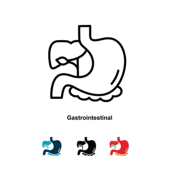 Gastrointestinal icon simple vector ilustration