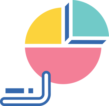 pie chart infographic icon png