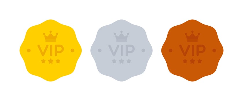 Simple Vector VIP Badges