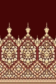 floral pattern Seamless. Background Seamless Pattern Geometric Ethnic pattern design  for background, carpet, wallpaper, clothing, wrapping, Batik, fabric, printing textile illustration. vector