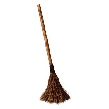 AI generated Cleaning Symbol  broom stick  with  Transparent  Background     Generative AI png