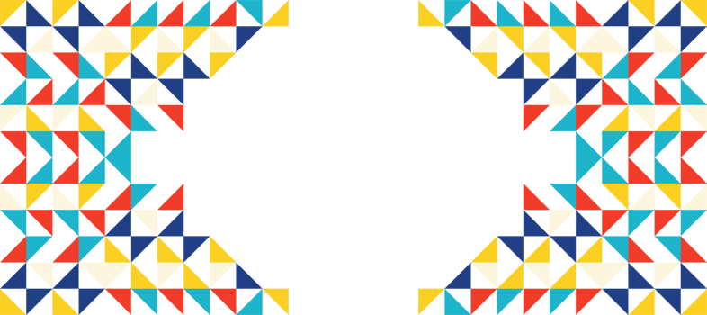 triangle colorful geometric mosaic pattern design transparent background png