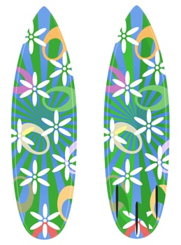 beach and sea summer leisure objects stock vector illustration isolated on white background