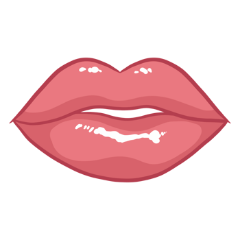 Nude Glossy Woman Lips png