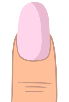 Pink Oval Nail Style Illustration png