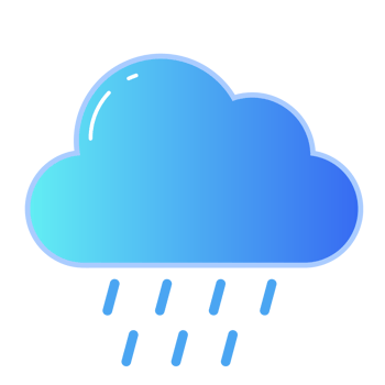 heavy rain icon, weather icon, suitable for mobile app icons, websites, etc. png