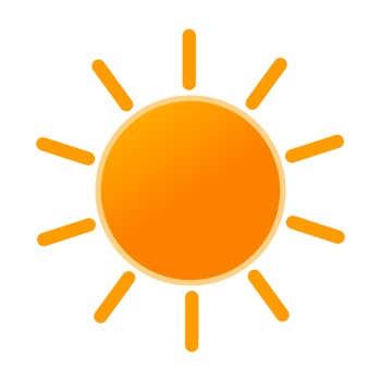 Sun Icon, Weather Icon, suitable for UI, websites, mobile applications png
