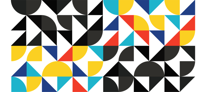 colorful mosaic geometric design banner backdrop transparent png