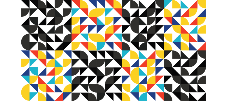 colorful mosaic with black banner design transparent png
