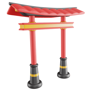 3D Illustration of Chinese Gate png
