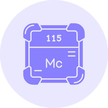Moscovium Solid duo tune Icon vector