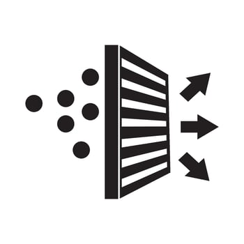 Air Filter icon logo vector design template