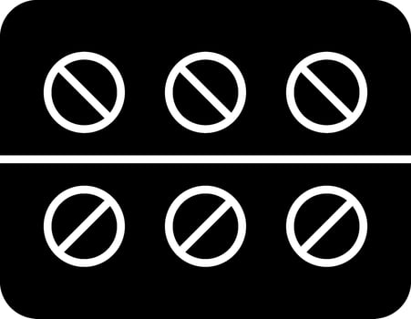 Medicine Glyph Circle Icon vector