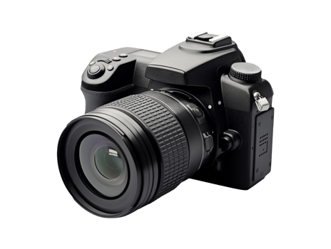 AI generated Dslr photo camera object png photo