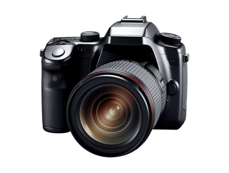 AI generated Dslr photo camera object png photo